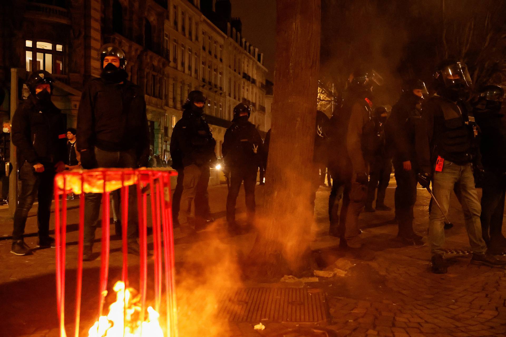 Anti-pension bill protest in Lille