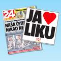 U ponedjeljak uz 24sata darujemo naljepnicu JA VOLIM LIKU!