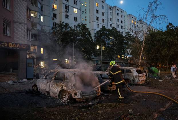 Russian missile strike in Kyiv region
