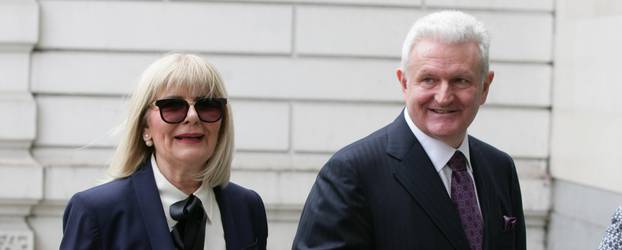 EXCLUSIVE Ivica Todoric and his wife Vesna Todoric are seen arriving at Westminster Magistrates Court in London today. A judge ruled today that the Agrokor founder is to be extradited back to Croatia.