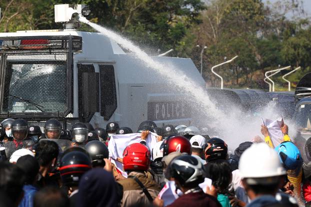 Rally against military coup in Naypyitaw