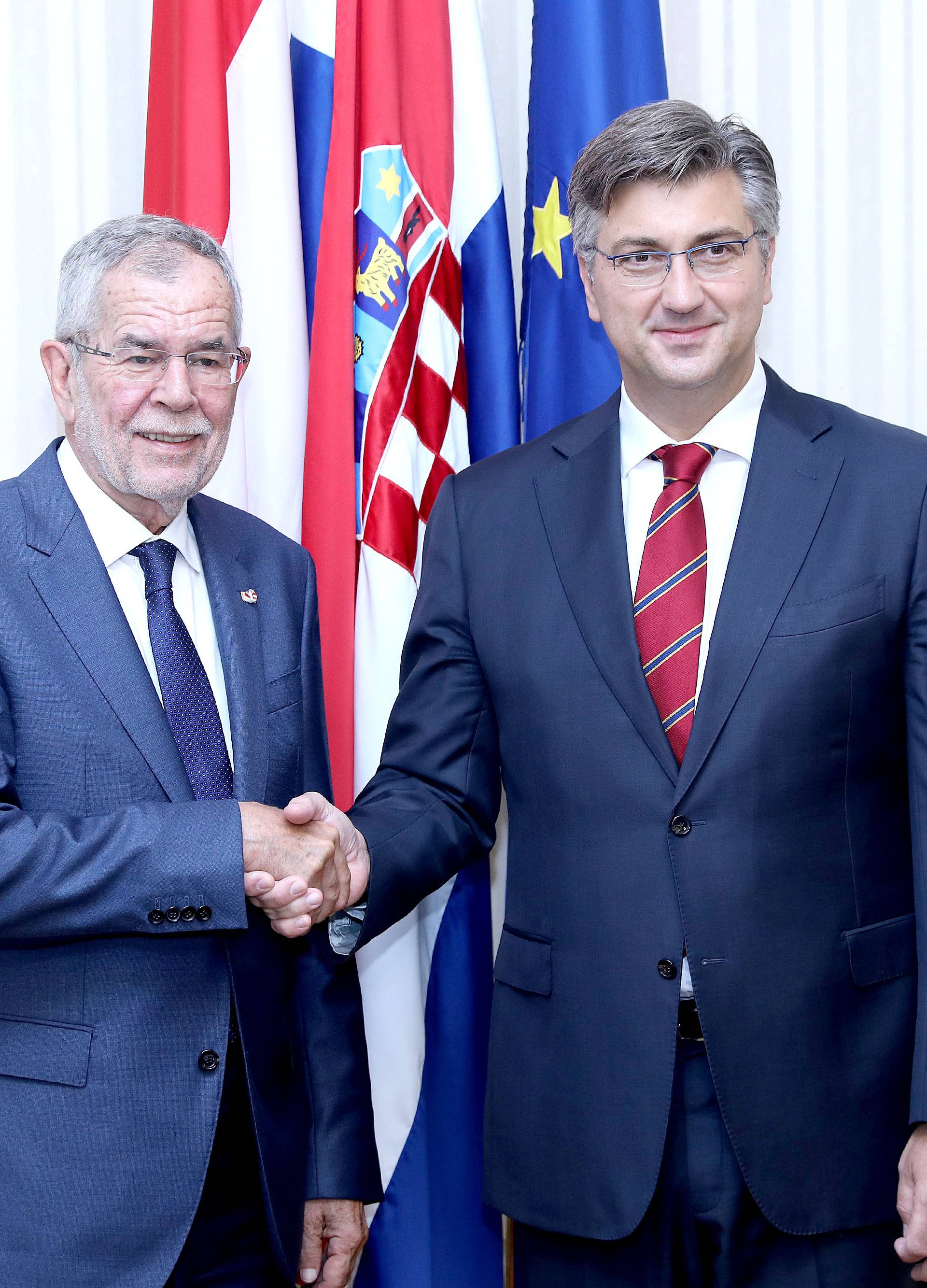 Zagreb: PlenkoviÄ se sastao s predsjednikom Republike Austrije Alexanderom Van der Bellenom