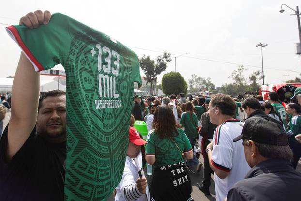 Protest march ahead of the opening match of the 2026 FIFA World Cup in Mexico City