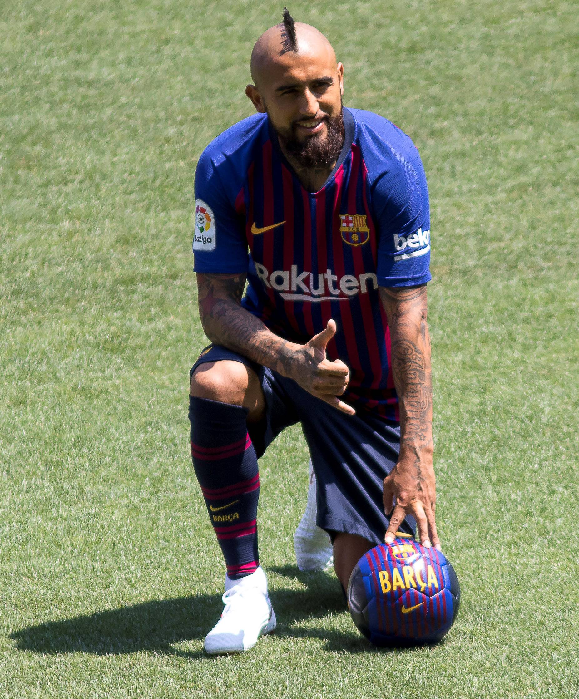 Soccer Football - FC Barcelona's Arturo Vidal Presentation