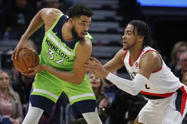 NBA: Portland Trail Blazers at Minnesota Timberwolves