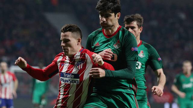 Europa League Round of 16 First Leg - Atletico Madrid vs Lokomotiv Moscow