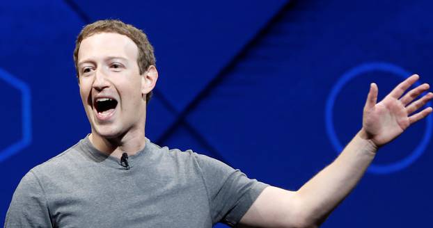 Facebook Founder and CEO Mark Zuckerberg speaks on stage during the annual Facebook F8 developers conference in San Jose