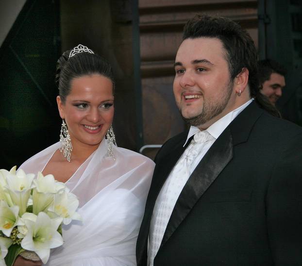 ARHIVA - 2005. Jacques Houdek i supruga Brigita slave 20. godišnjicu braka