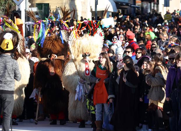 Šibenik: Maškarana povorka Šibenskog krnjevala 2026. prošetala je gradom sa 300 Dalmatinera