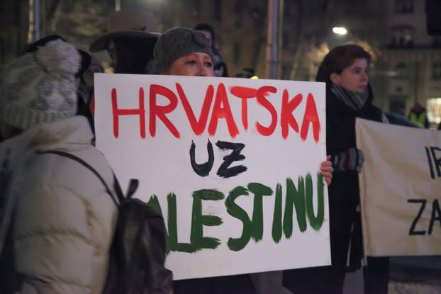 Zagreb: Inicijativa za slobodnu Palestinu održala je skup "Život, sloboda, pravda - marš za Palestinu”
