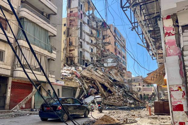 Aftermath of Israeli strikes in Beirut