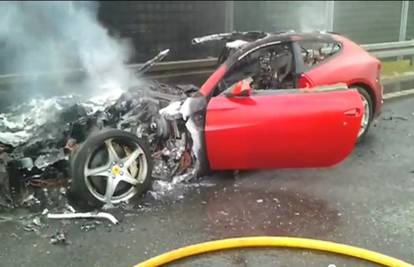 Ferrari FF zapalio se u vožnji, vozač se izvukao bez ozljeda