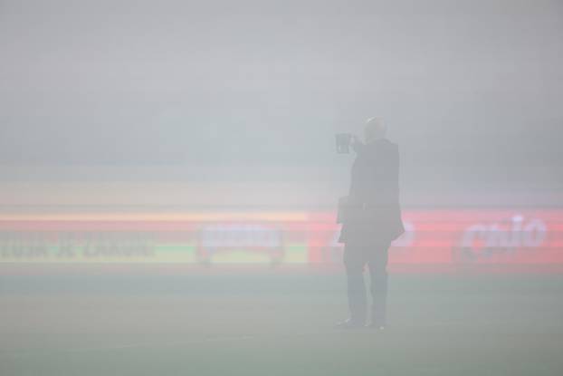 Gusta magla obavila stadion na utakmice U-21 reprezetacije Hrvatske i Litve