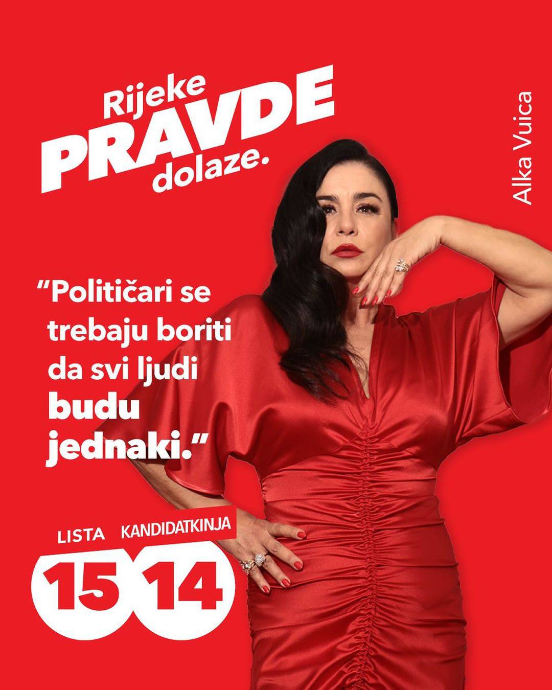 Alka Vuica objavila novi plakat za kampanju: 'Sva moja lica'