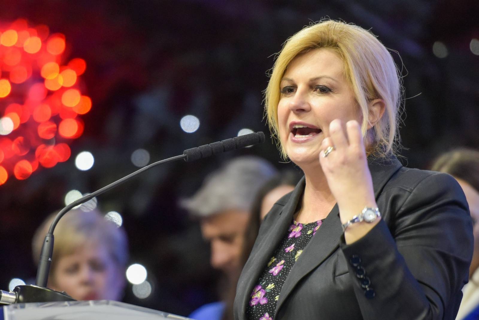 Zadar: Kolinda Grabar Kitarović na Narodnom trgu održala predizborni skup