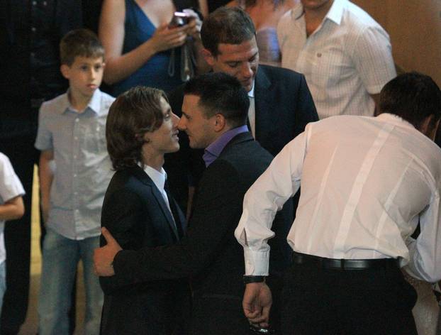 ARHIVA - 2011. Luka i Vanja Modri? vjen?ali se u zagreba?koj crkvi Gospe Lurdske