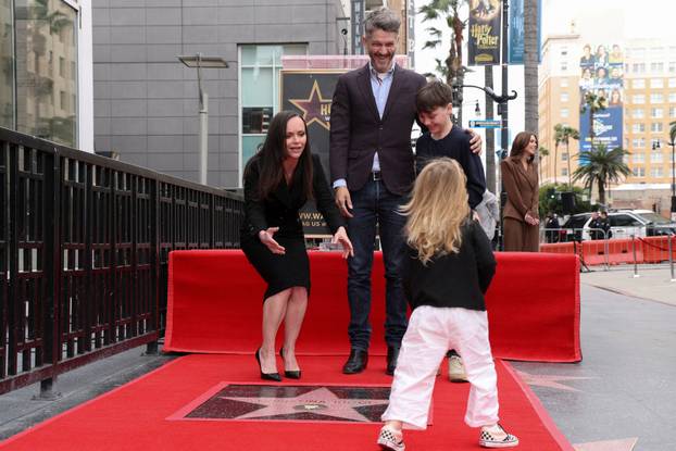 Christina Ricci unveils her star on the Hollywood Walk of Fame in Los Angeles