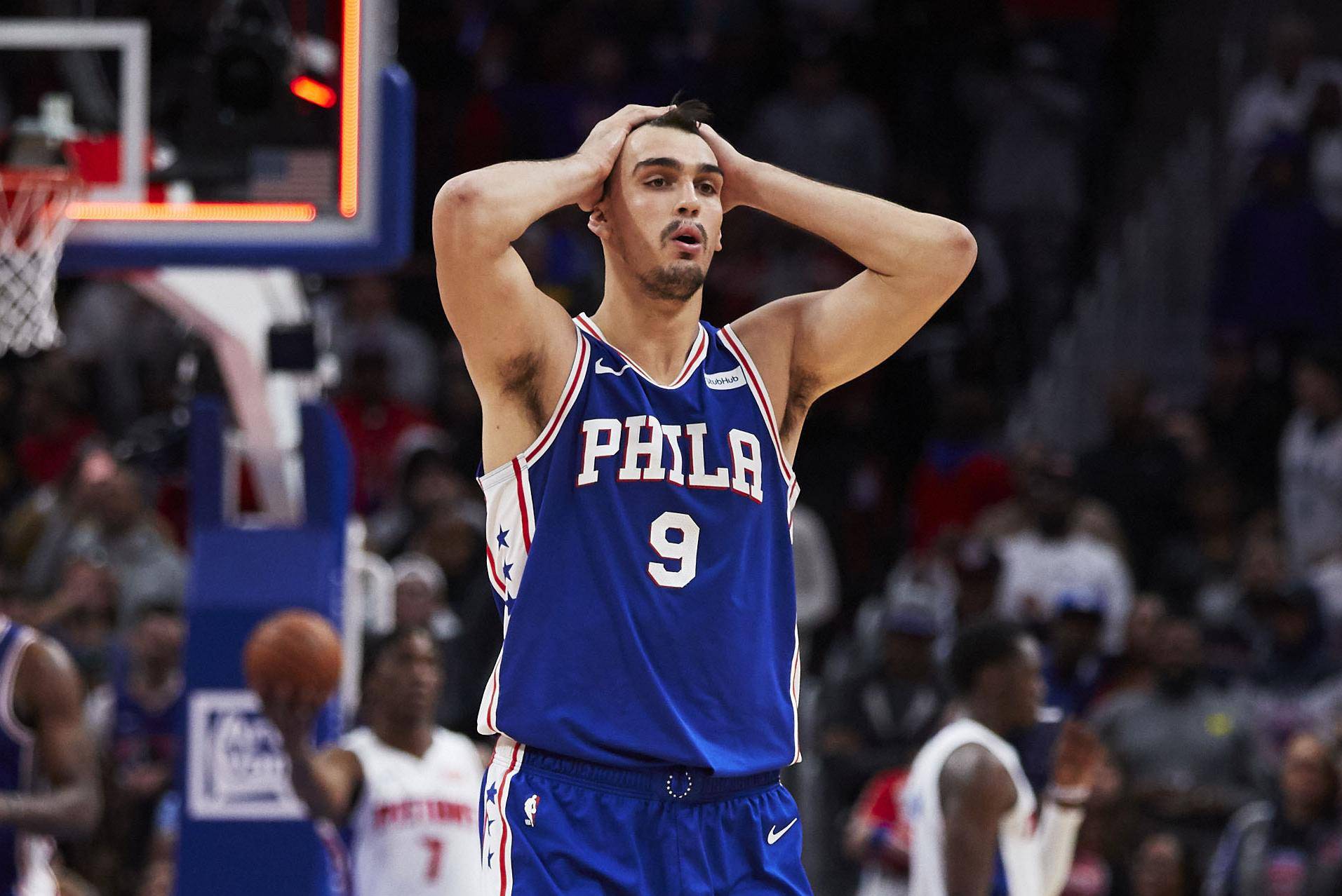 NBA: Philadelphia 76ers at Detroit Pistons