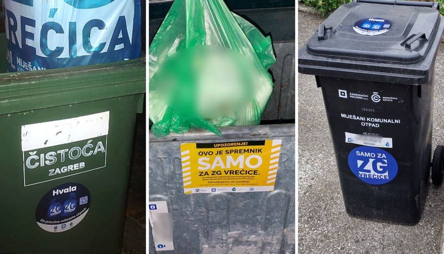 Posebna služba Čistoće hoda s GPS lokatorom. Gledaju u kante i lijepe naljepnice upozorenja