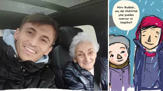Veliko srce 'vatrenog': Budimir prevezao baku oboljelu od raka u bolnicu, a kći napravila strip