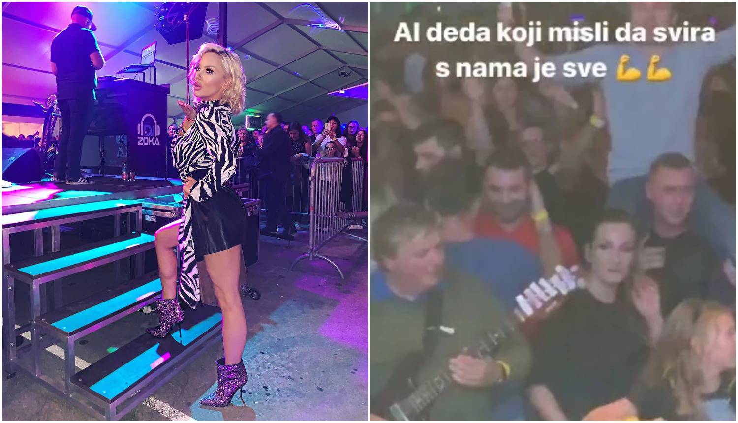 Maja zabavljala goste u šatoru, a veseli 'deda' zasvirao s njom