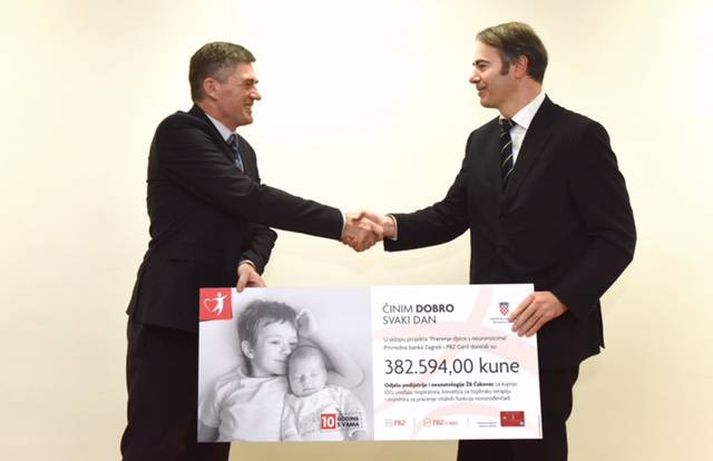 PBZ Grupa bolnici u Čakovcu donirala 382,5 tisuća kuna