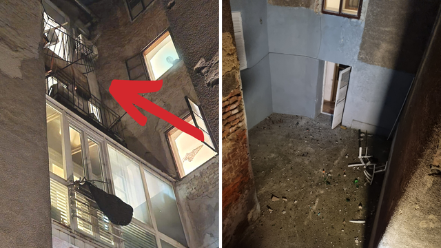 VIDEO Pogledajte kako se srušio balkon, stanari bili na njemu: 'Zgrada je u užasnom stanju'