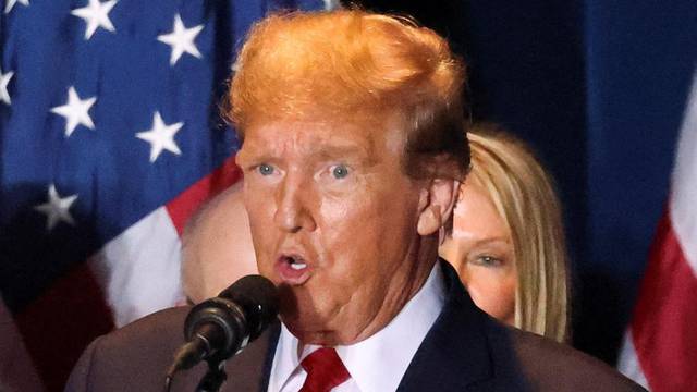 Republican presidential candidate and former U.S. President Trump hosts a South Carolina Republican presidential primary election night party in Columbia