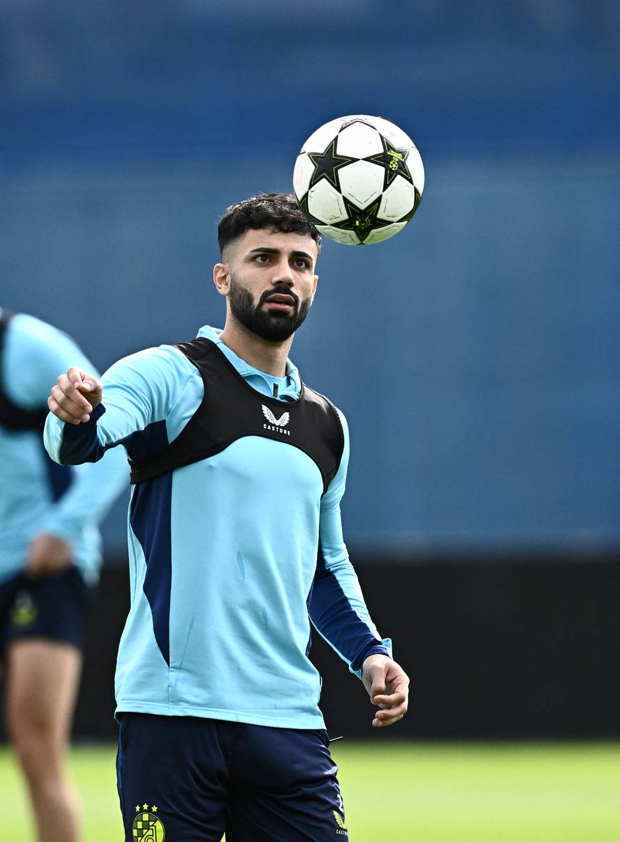 Zagreb: Trening nogometaša Dinama uoči odlaska u Muenchen