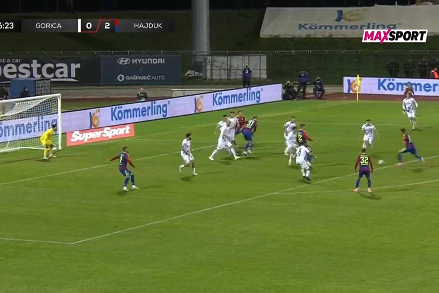 Golovi s utakmice Gorica - Hajduk