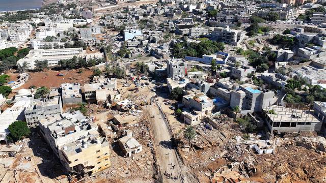 Aftermath of the floods in Derna