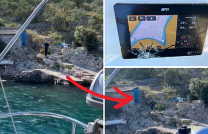 VIDEO Kamenjem gađao turiste na jedrilici na Korčuli: 'Psovao je i prijetio da će nas ubiti!'