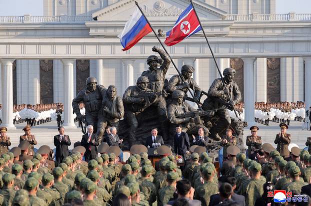 Inauguration of the Memorial Museum of Combat Feats at the Overseas Military Operations honouring North Korean troops killed while fighting for Russia in the war against Ukraine, in Pyongyang