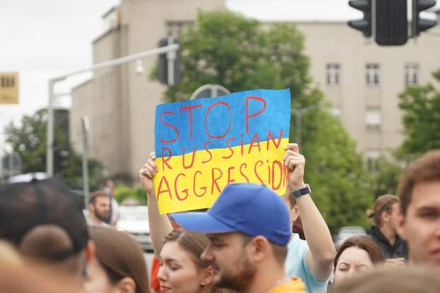 U Beogradu organiziran prosvjed protiv agresije na Ukrajinu