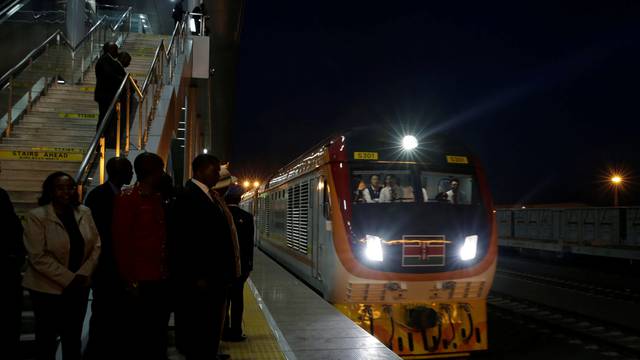 Train launched on the outskirts of Kenya's capital Nairobi