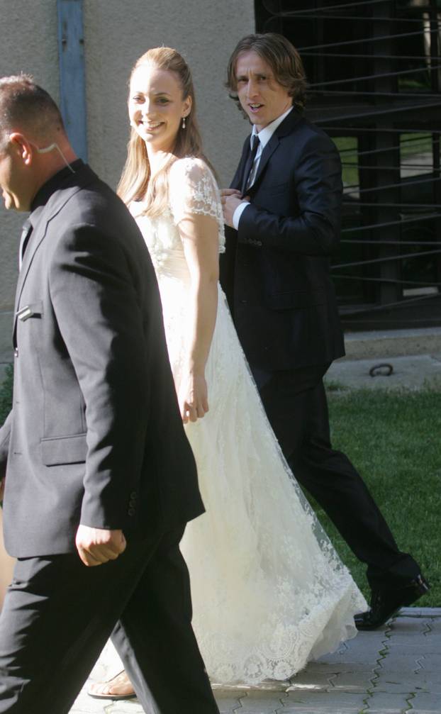 ARHIVA - 2011. Luka i Vanja Modri? vjen?ali se u zagreba?koj crkvi Gospe Lurdske