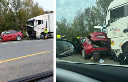 Sudarili se automobil i kamion kod Nove Gradiške: Vozilo se u koloni dugoj 2 kilometra