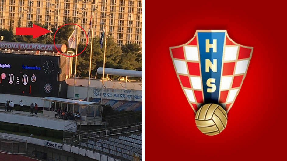 Hajduk: Ta naopako okrenuta zastava ima svoje značenje...