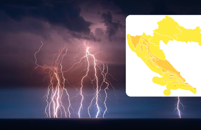 Narančasti meteoalarm sutra se pali na obali: Moguće tuče i oluje, najgore će biti u Kninu