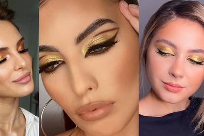 Pobjednička boja: 10 make-up stilova sa zlatnim sjenilom