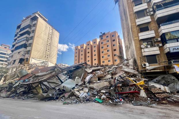 Aftermath of Israeli strikes in Beirut