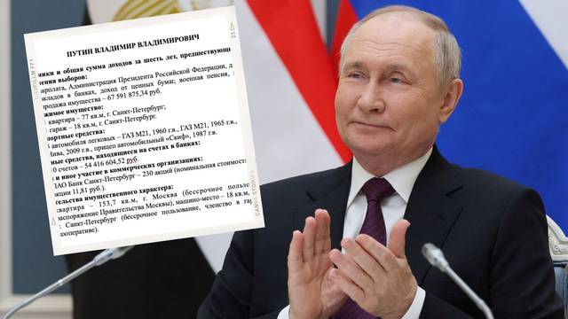 Ima milijarde, a u imovinskoj se hvali prikolicom?! Objavljena je Putinova imovinska kartica...