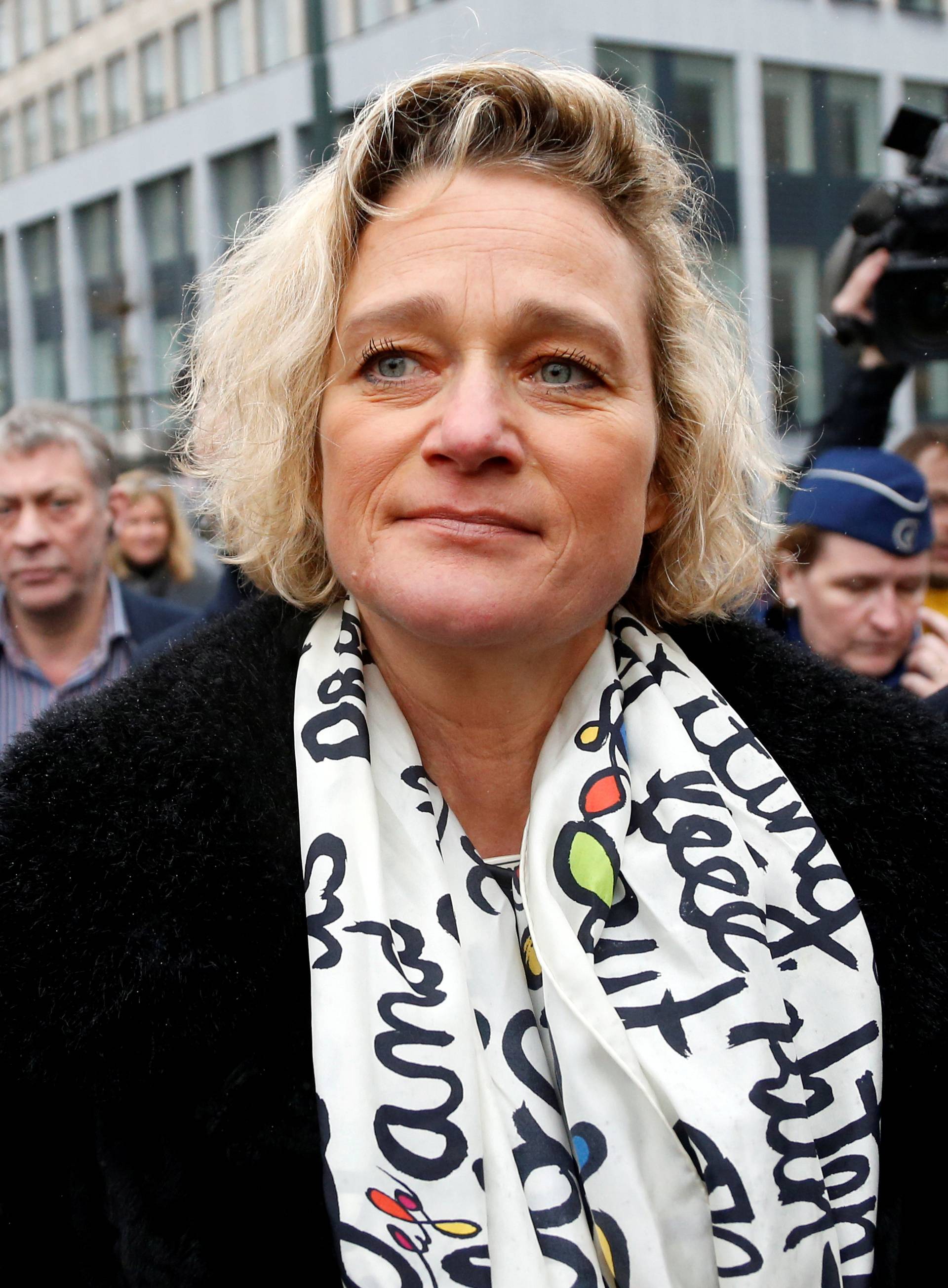 FILE PHOTO: Belgian artist Boel leaves a courthouse in Belgium