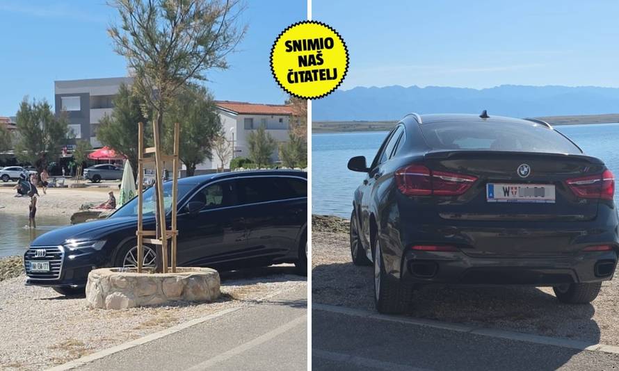 FOTO Parkirali BMW i Audi na plaži na Viru: Gospoda sigurno tako rade u Sloveniji i Austriji