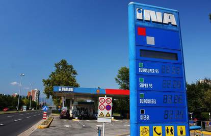 Cijene benzina na Ininim postajama više za tri lipe