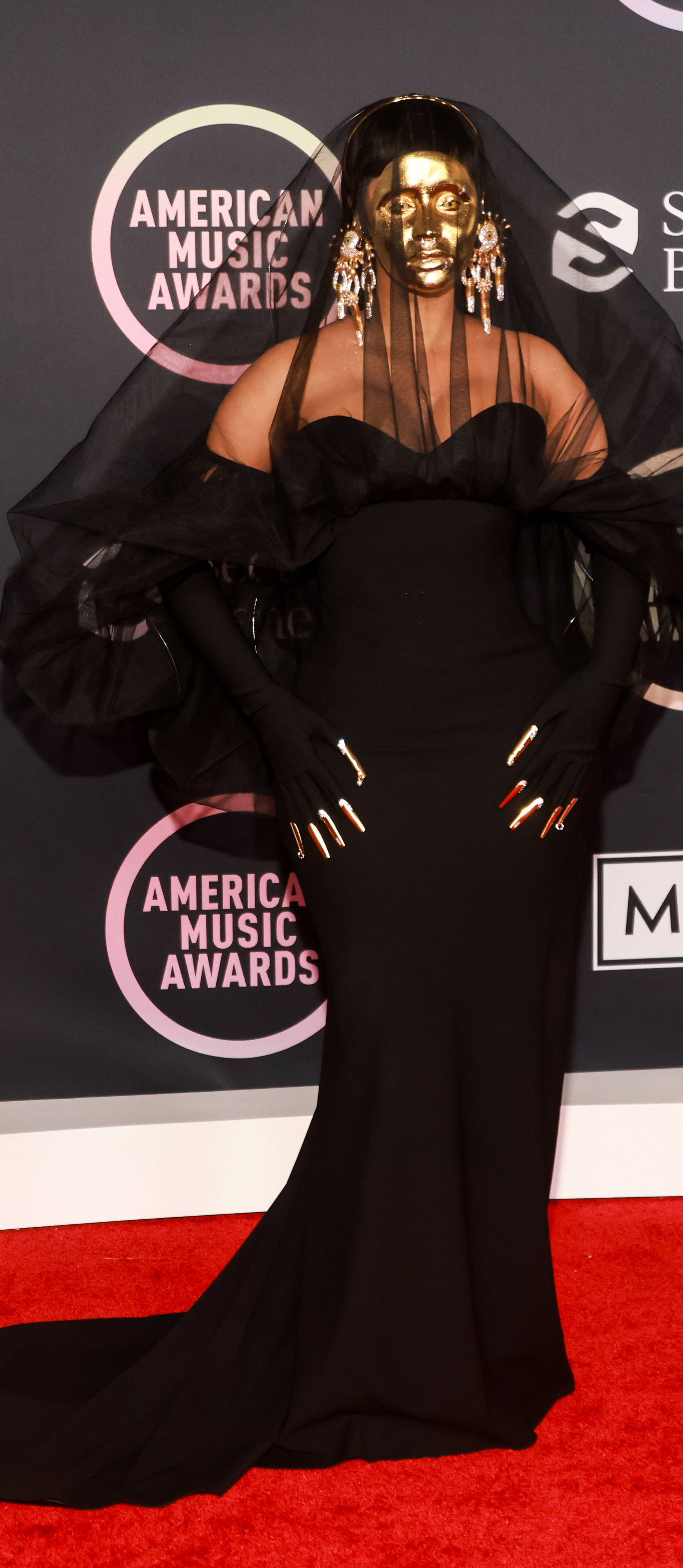 2021 American Music Awards Arrivals at the Microsoft Theater in Los Angeles