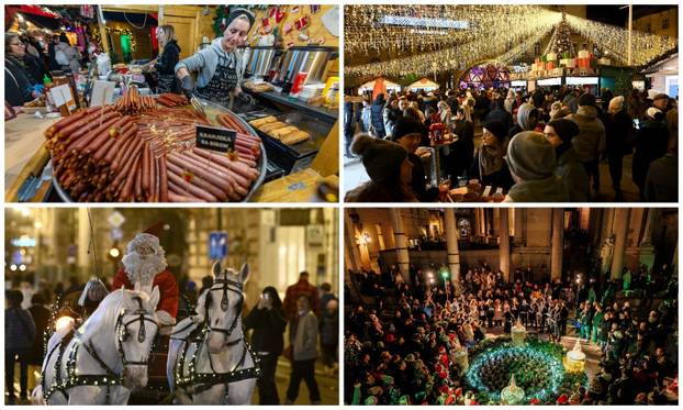FOTO Zagreb, Split, Osijek, Sl. Brod, Vodice i ostali. Pogledajte adventsku čaroliju, ali i gužvu!