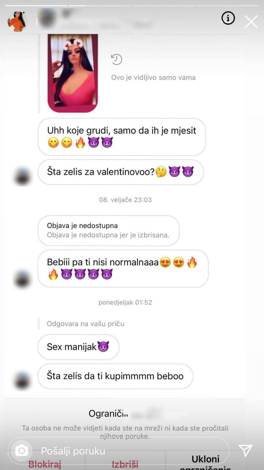 Mandarina objavila Hrvate koji joj nude novac: Za seks 4000 €