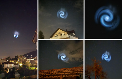 FOTO/VIDEO Hrvate šokiralo misteriozno plavo svjetlo: 'Kao da se otvara portal na nebu'