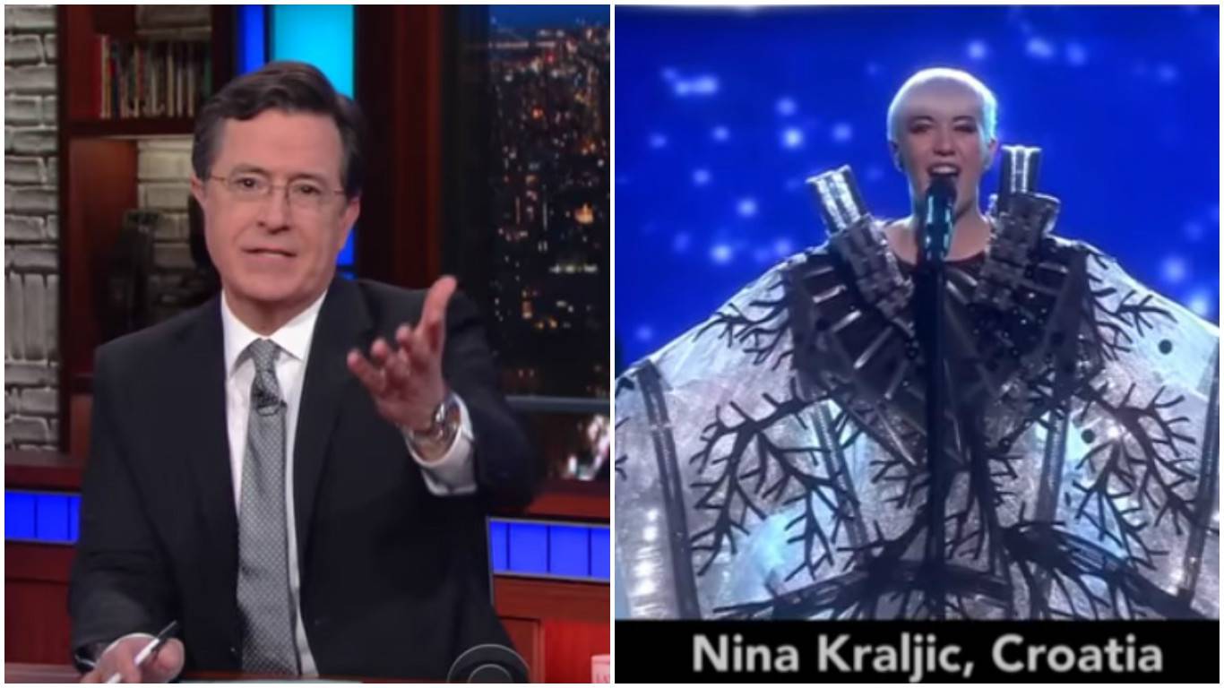 Slavni Stephen Colbert ismijao je Eurosong, ali i Ninu Kraljić